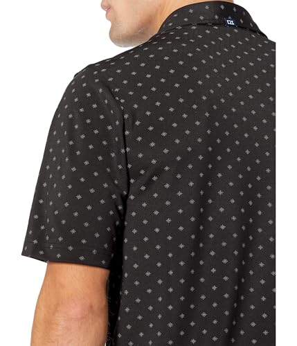 Camiseta polo para hombre de manga corta Virtue Eco con estampado de baldosas de Cutter & Buck miniatura 3