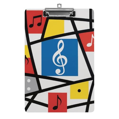 Porte-bloc A4 en acrylique 21,6 x 31,8 cm avec motif double face et trou