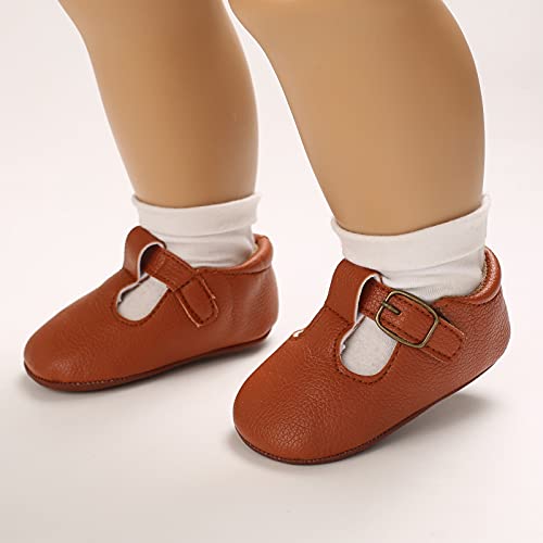 BigForest Infant Baby Eerste Wandelschoenen Jongens Meisjes Pu Anti-Slip Trainer Soft Rubber Sole Toddler First Walking… - Image 6