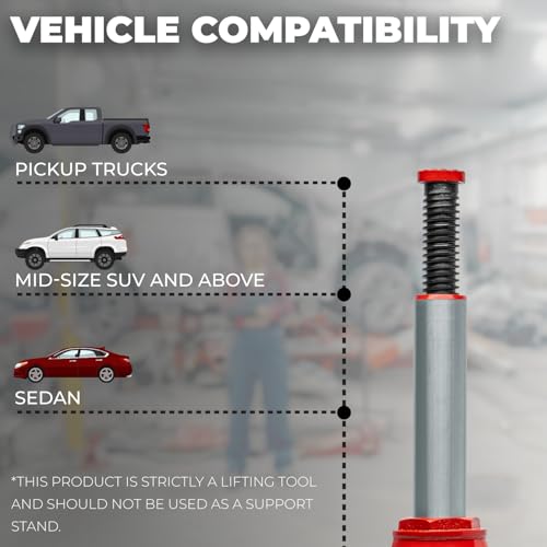 Image of XtremepowerUS 2-Ton Portable Hydraulic Bottle Jack Stand Hydraulic Jack Lift Farm RV Truck Lifting Equipment Shop Hand Pump (5,000 LBS) Capacity