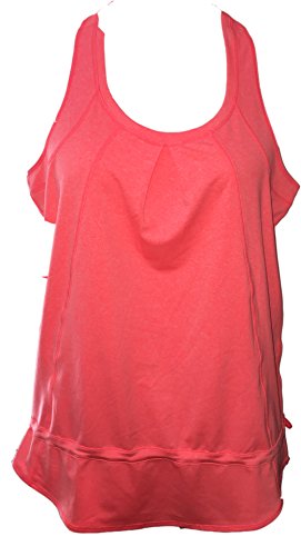 32 Degrees Cool Womens Yoga Tank Heather Neon Coral Medium