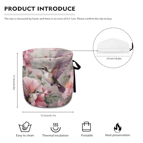 Image of Hummingbird Floral Teapot Cozy for Teapot Tea Pot Dust Cover Teapot Cozies Insulation and Keep Warm Kitchen Accessory for Home Kitchen Office Holiday Party Decor