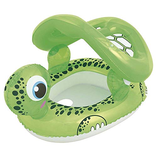 Mor - Boia Inflável Tartaruga com Fralda e Para-Sol