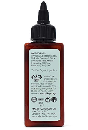 Image of Dry Shampoo Volume Powder 100% Natural & Organic Jumbo size. For Dark and Blonde Hair