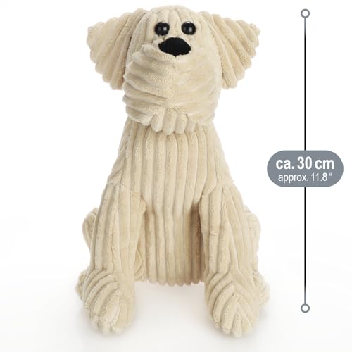 com-four® Türstopper - schwerer Türhalter - süßes Hundedesign - funktionelles Wohnaccessoire - Stopper für Fenster und Türen - optimal bei Durchzug (Hund Oskar)