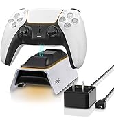 ECHZOVE PS5 Controller Charger Station, Playstation 5 Controller Charger Station with 5V 3A Power...