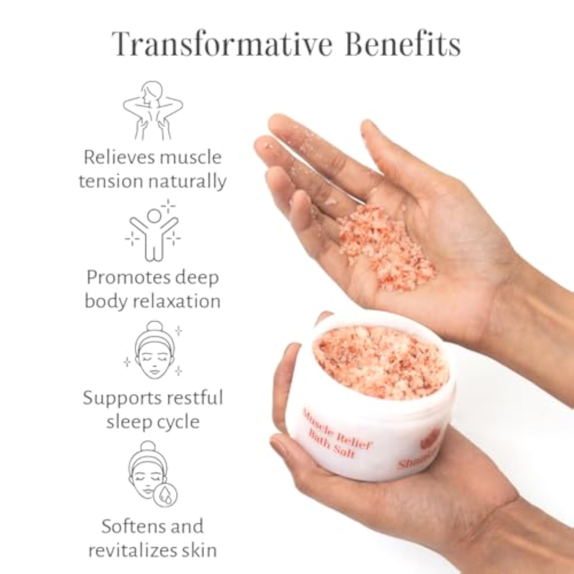 Muscle Relief Bath Salt with Himalayan Pink Salt and Lavender Oil