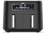Ninja Foodi Air Fryer [AF300UK], Dual Zone, 7.6 Litre, Black