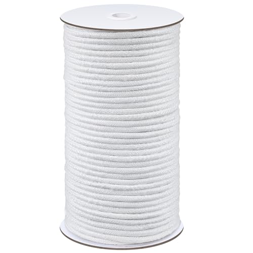 Wowangce 5/32 Firm Synthetic Upholstery Welt Cord Braided Cording for Sewing Synthetic Cord for Upholstery Pillows Welting Applications(100 Yard)
