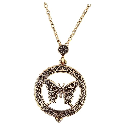 Collier papillon rétro en alliage pendentif de mode bricolage pour femmes