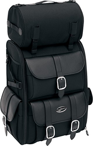 Saddlemen 3515-0082 Deluxe Sissy Bar Bag, Black
