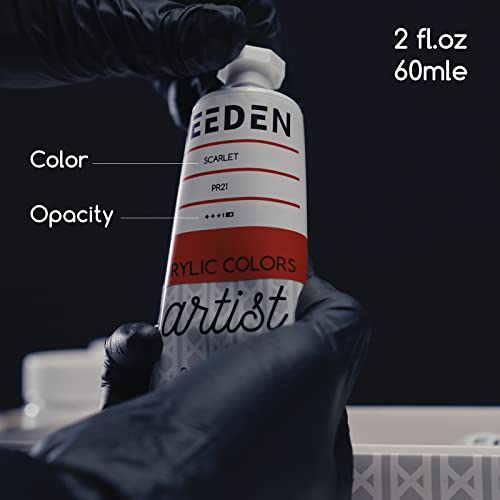 MEEDEN Artist Acrylic Paint Set - 60ml/ 2oz*9 Heavy Body Acrylic Paint Tubes - Art Supplies for Canvas Painting