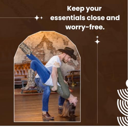 Image of RFID Blocking Boot Wallet with Security Chain & Zipper Lock - Genuine Leather Wallets for Men, Travel Wallets Women, Minimalist Leather Card Holder