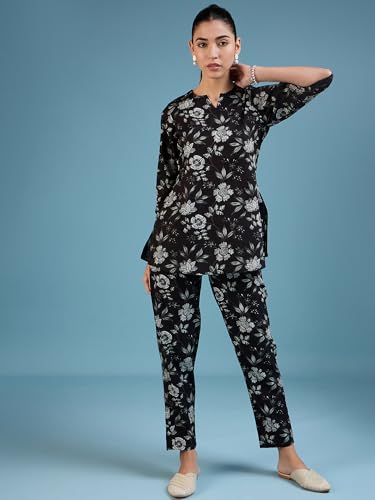 Image of Bee M Pee Designer Women Cotton Kurta Pant Cord Set for Women