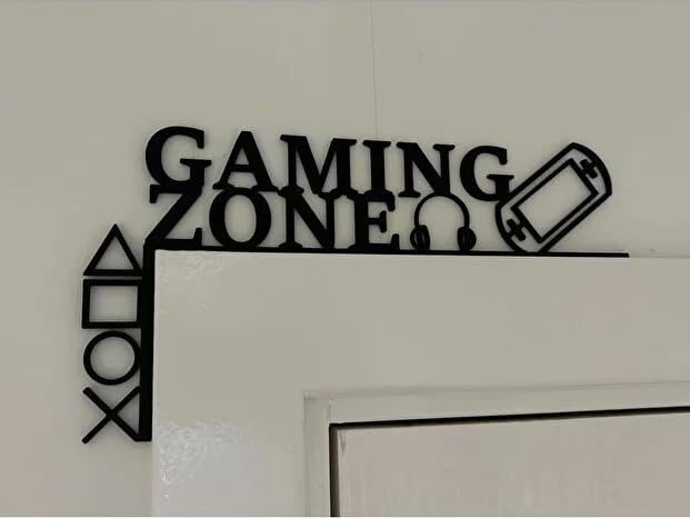 Gaming Zone Kapı Üstü Tabelası, Oyuncu Odası Dekoru