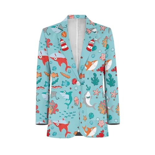 Mens Long Sleeve Blazer for Male Regular Coats with Pocket One Button Notched Lapel Suit Jacket Casual Business3