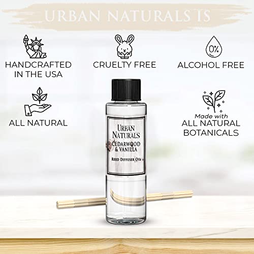 Ambientador difusor de varillas Cedarwood & Vanilla 4 oz miniatura 6