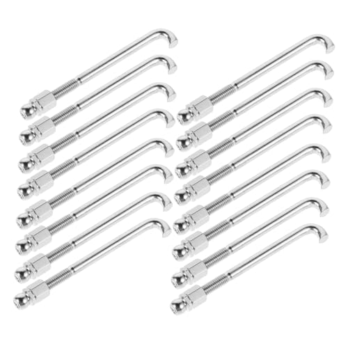 HANABASS 48PCS Banjo Repair Tool Kit Includes Round Hooks Tension Hooks Nuts for Banjos and Western Instruments Durable Accessories for Musicians Repair Professionals