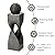 Glitzhome Modern Geometric Outdoor Water Fountain with LED Light, Oversized Pedestal Water Fountains with Submersible Pump, Sphere Floor Standing Fountain with Pebbles for Garden Patio Decor, 40.5”H