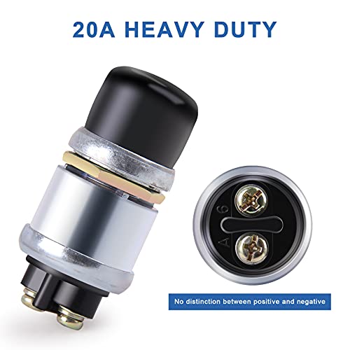 Big-Autoparts 12V WEATHERPROOF PUSH START BUTTON Engine Start Push Button Momentary Start Switch 12V Weatherproof Push Button Start Switch thumb #2