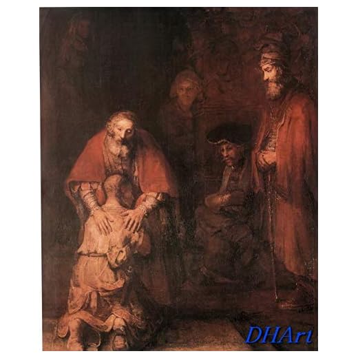 DHArt - Rompecabezas de 1000 piezas Rembrandt El retorno del hijo pródigo para desestresar y relajarse