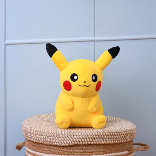 Image of Mirada Pokemon Pikachu Soft Plush Toy - 30cm | Official Licensed Stuffed for Kids, Boys & Girls | Super Soft Cuddly Character Toy for Fans | Ideal for Birthday Gifts /Christmas /Diwali