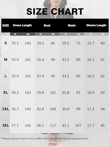Image of PinkPatty Women's Casual 3 /4 Sleeve Polo V Neck Bodycon Maxi Dress | Semi formal, modest style, long fitted, versatile for church, work, business, office and daily wear