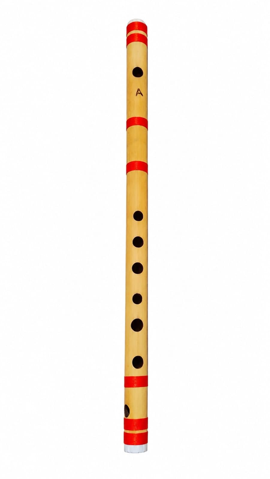A Scale Bamboo Flute, Handcrafted Bamboo Flute, Base Note A, 7 Finger Holes, 40 cm, for Beginners, Students and Professionals-image-37