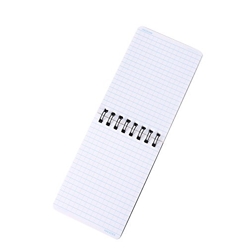 Field Notes, MALEDEN All Weather Spiral Notebook Scratch Steno Pad Memo Notepad with Waterproof Grid Paper for Outdoor Activities and Tactical Pocket (3PCS)