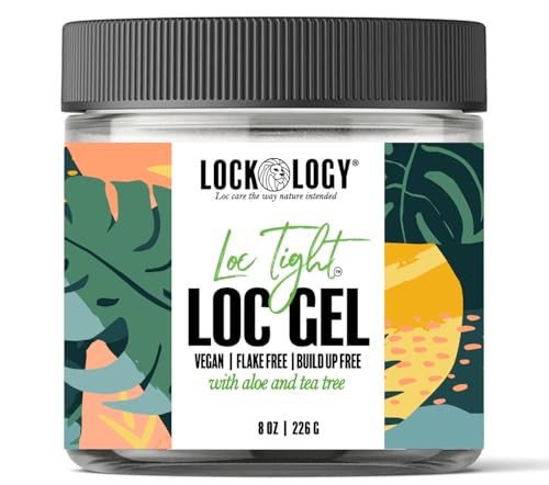 Lockology Gel for Loc Retwist, Organic Aloe & Tea Tree, No Build Up or Residue, All Natural & Made In The USA, Best for...