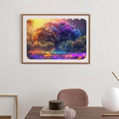 Rompecabezas de madera para adultos de 500 piezas: Árbol de la Vida | Decoración para el hogar, piezas únicas certificadas FSC, regalo creativo para juegos en familia, 18,3 x 12,6 pulgadas miniatura 4