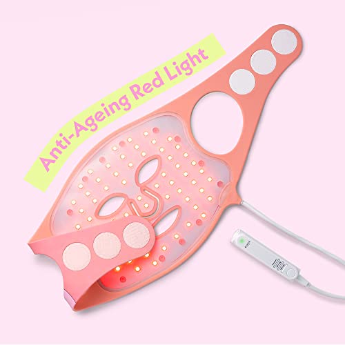 LED Face Mask Light Therapy, By Zutta, 3 Colour Settings Light Therapy, Anti Acne Blue Light, Anti-Ageing Red light - Image 3