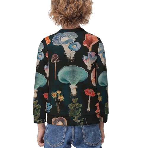 The Various MushroomChildren's Casual Pullover Sweatshirt Loose Fit9-11Y2
