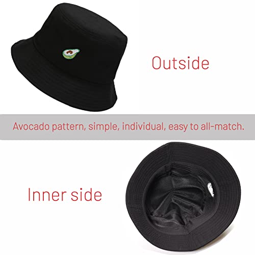 Image of Cotton Bucket Hat for Women Men Summer Travel Sun Beach Bucket Cap, Unisex Outdoor Fisherman Hat