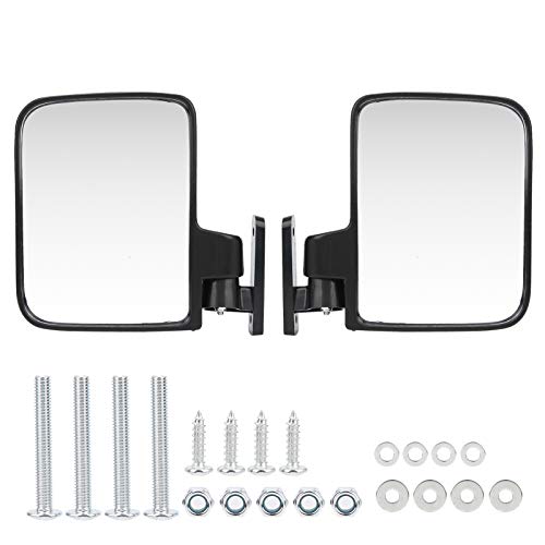 Yctze Espejo lateral, Club Espejo retrovisor lateral para automóvil, espejos retrovisores convexos plegables, ajuste resistente al impacto para Yamaha y otros espejo retrovisor tractor