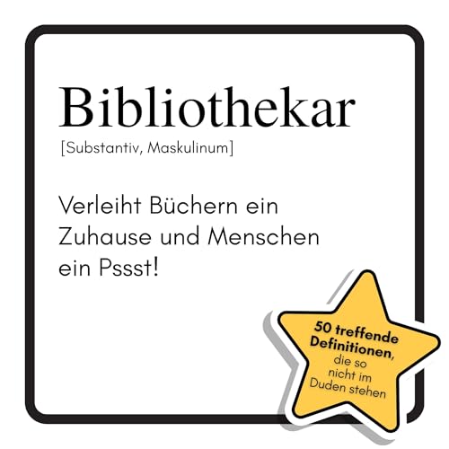 Bibliothekar: Verleiht Büchern ein Zuhause und Menschen ein Pssst! Das lustige Geschenkbuch für Mann, Frau, Kollege, Freund zu Geburtstag, Weihnachten