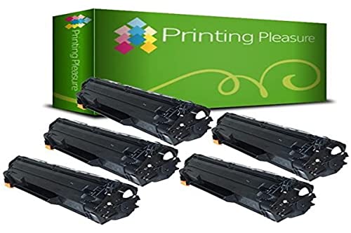 Printing Pleasure Compatible CE285A 85A Cartucho de tóner para HP Laserjet Pro P1102 P1102W M1210 M1212 M1212NF M1213NF...