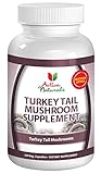 Turkey Tail Mushroom Supplement - 120 Veg. Capsules with Coriolus Versicolor Mushrooms