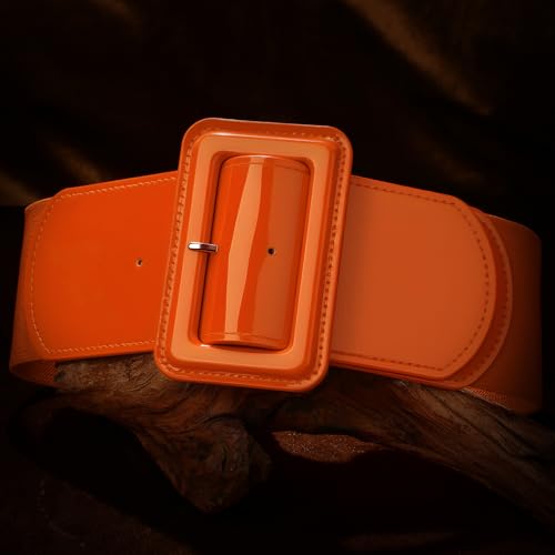 Image of VONMELLI Stretchy Wide Women Belts Elastic Vintage Belts for Women Fashion Ladies Waist Belt for Dress