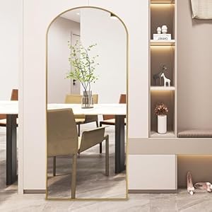 65″x22″ Mirror Full Length Floor Mirror Full Body Mirror Standing Mirror Large Mirror Wall Mirror Full Length Mirror with Stand Arched Mirror for Bedroom Living Room Home Decor