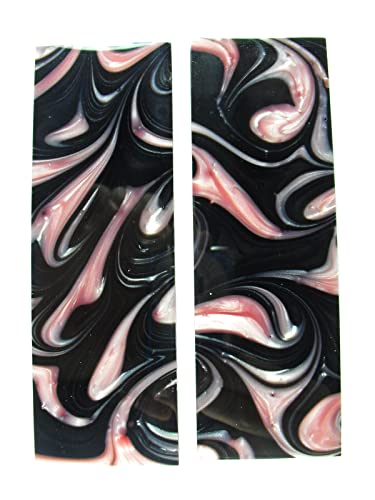 Pink & Black Pearl Knife Scale Sets