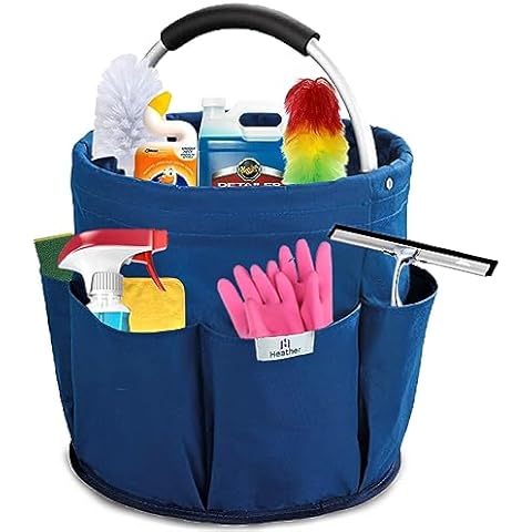 Heather Collapsible Cleaning Caddy with Handle Cover