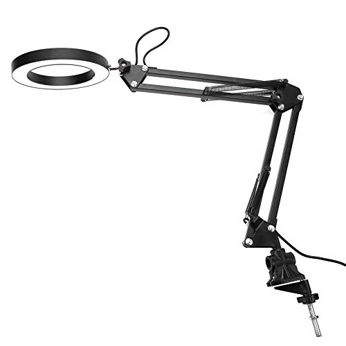 Faltbare LED-Schreibtischlampe, flexible Schwenkarm-Klemmhalterung Eyecare-Tischleuchte USB-Drei-Ton-Schreibtischleuchte…