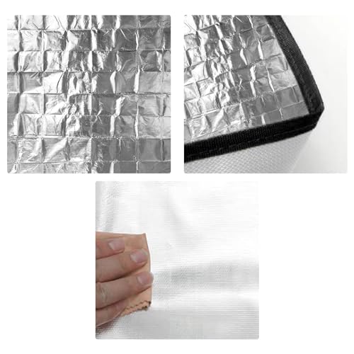 Fire Pit Mat, 39*39Inch Fireproof Mat, Outdoor Fire Pit Mat, Collapsible Firepit, Square Fireproof Mat Grill Mat - Image 3
