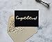 50 Pack Congratulations Card – Elegant Greeting Cards With ‘’Congratulations’’ Embossed In Gold Foil Letters – For Engagement, Graduation, Wedding - 52 Kraft Envelopes Included - 4