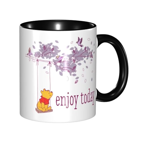 くまのプーさん マグカップ 330ml ティーカップ コーヒーカップ カップ セラミック Mug Cup 軽量 直接ドリップ おしゃれ かわいい 電子レンジ対応 グッズ オフィス 家用 プレゼント