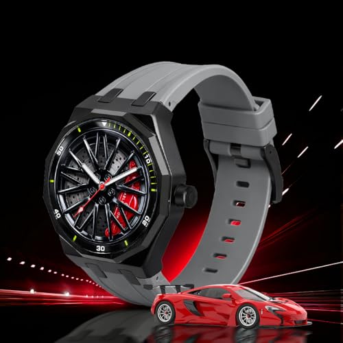 Image of Carlington Nitro Series Analog Watches for Men | Unique Wheel Dial Design | Premium Silicone Strap | Stylish Sports Look | Quartz Movement Wrist Watches for Boys & Men CT-7277