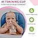 Reflo Smart Cup (Clear 2-Pack) Open Training Cup, Toddler Cup, No Suction 6oz, 360 Control-Flow, USA MADE Premium High-Impact Plastic