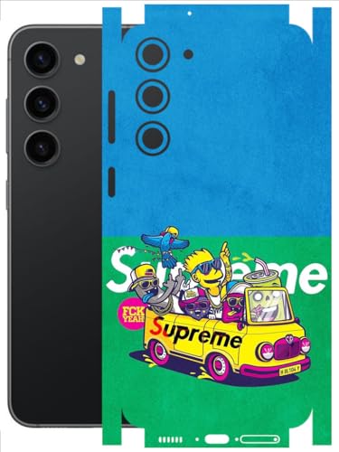 Image of AtOdds - Full Body Back Screen Guard Protector Film - Lamination Wrap Skin Sticker Compatible with Samsung Galaxy S23 (5G) | Scratchproof Matte Finish (Simps)