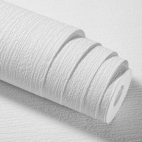 Trafagala Paintable Wallpaper White Paste The Wall Lining Paper for Walls